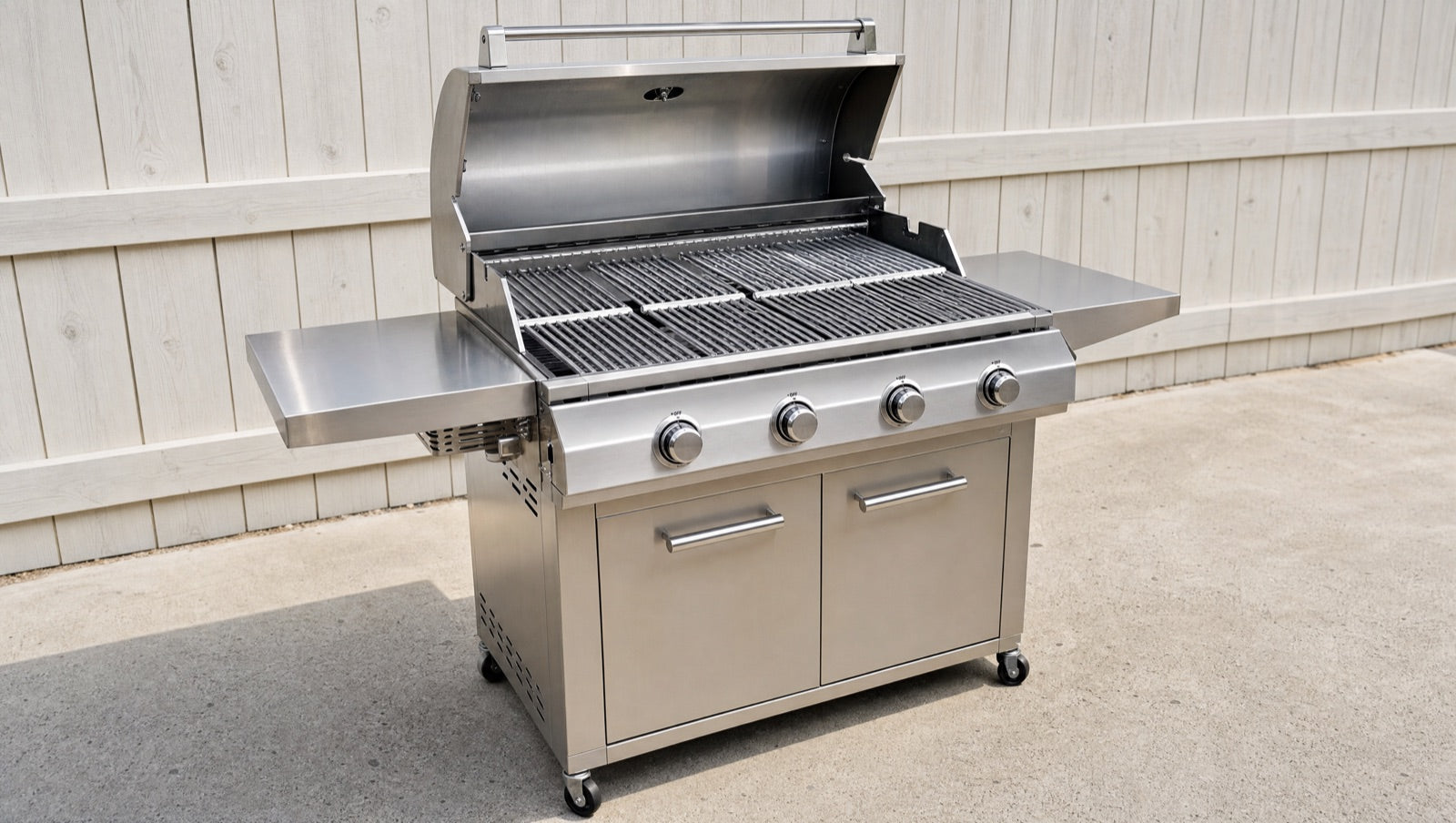 Same BBQ clean and gleaming after using GRIZZLA